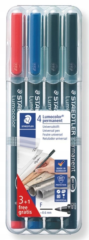 

Foliopisy Zestaw Lumocolor F Steadtler 3+1