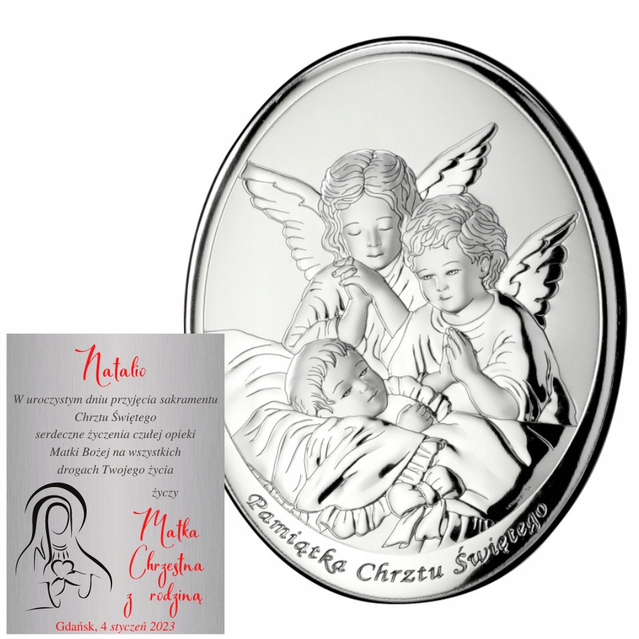 Obrazek z aniołkami - 13 x 18 cm