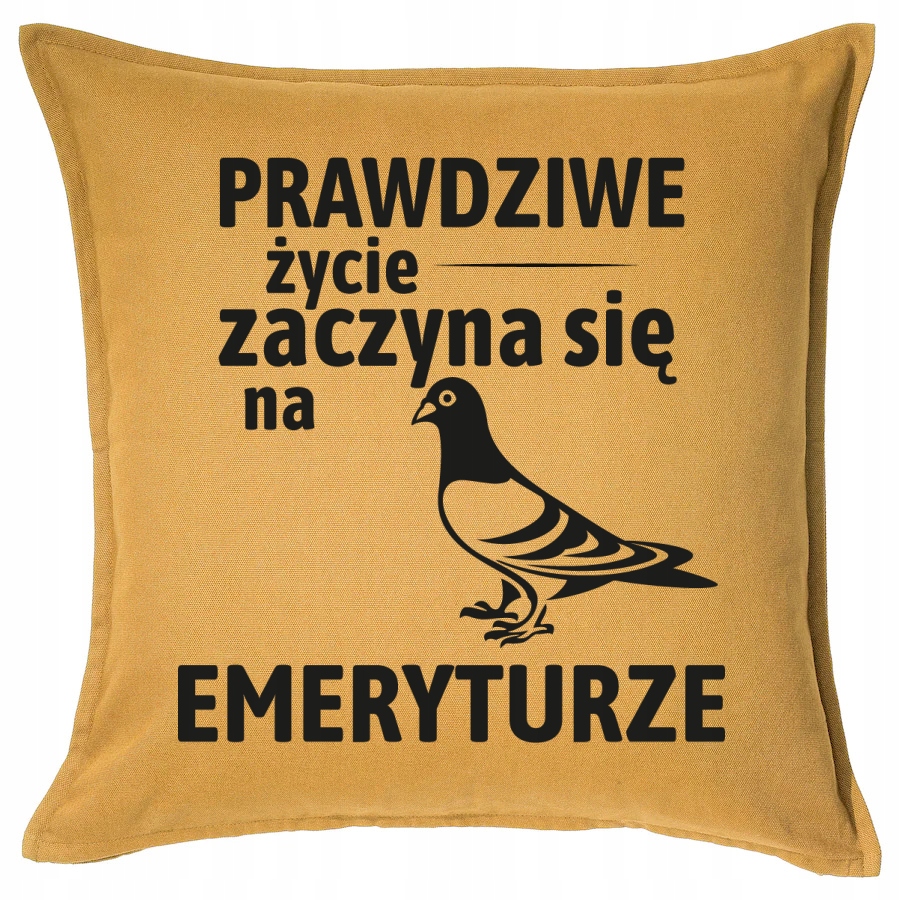 

Dla Emeryta Emerytura Gołąb poduszka 50x50 prezent