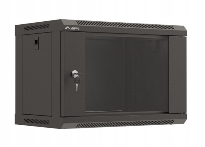 Lanberg Skříň skříň 19'' 6U 540x350 černá dveře()