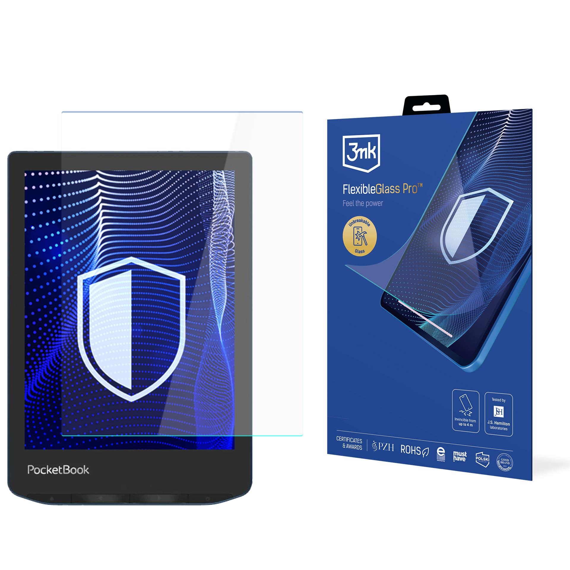 Szkło ochronne hybrydowe 7H 3mk FlexibleGlass Pro PocketBook Verse Pro 634