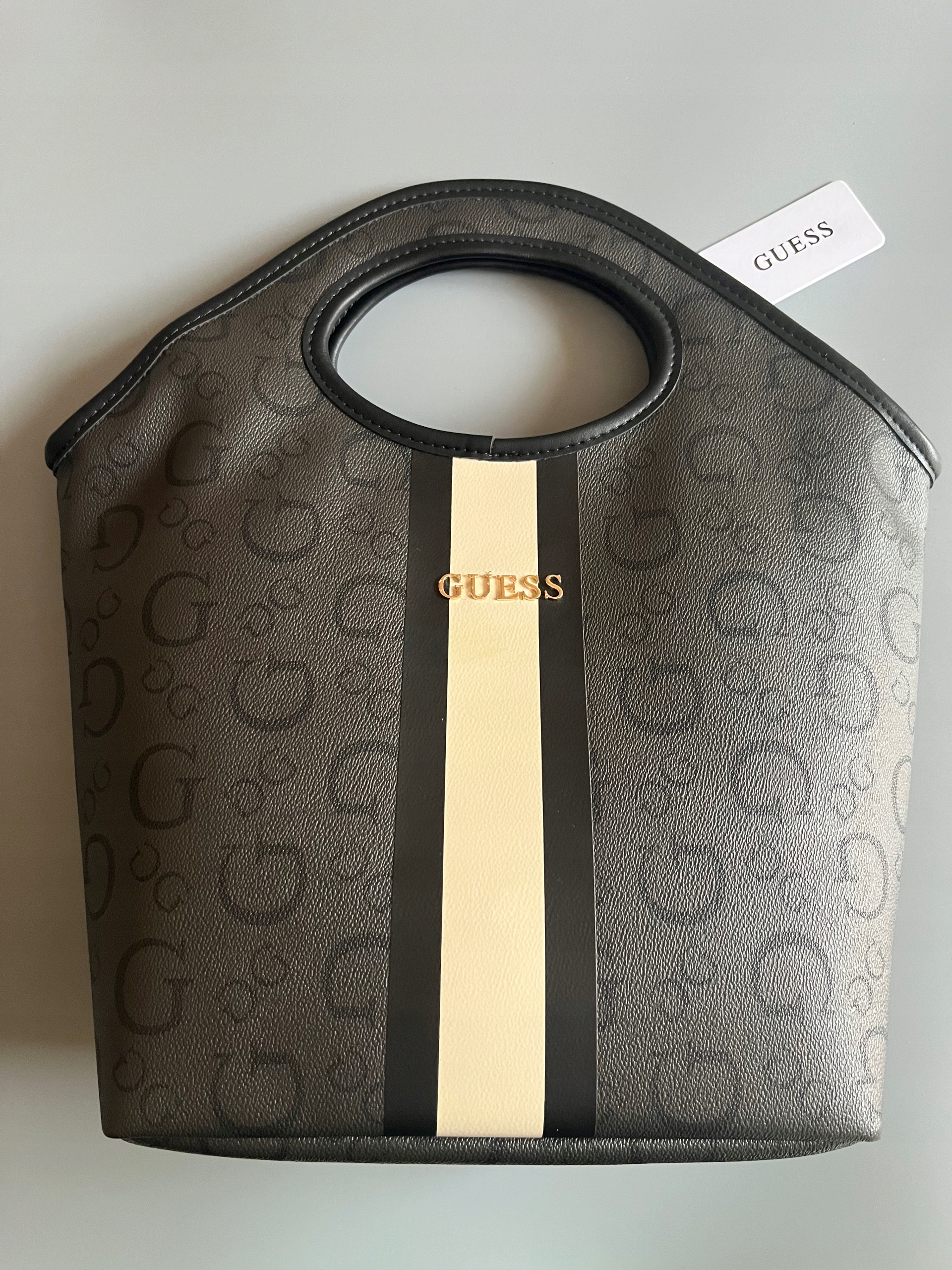 Guess torba śniadaniowa termo torba lunch tote termiczna Szara