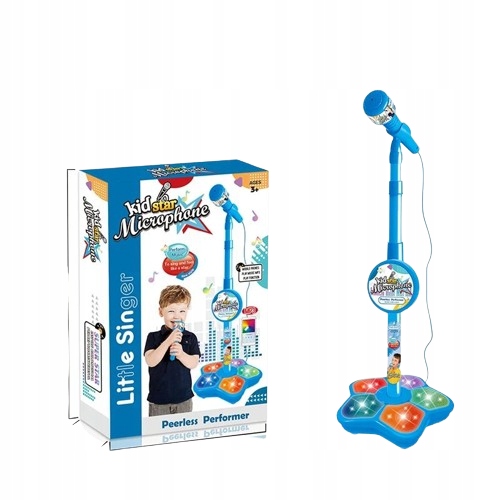 Mikrofon zabawka dla dzieci z statywem do gry