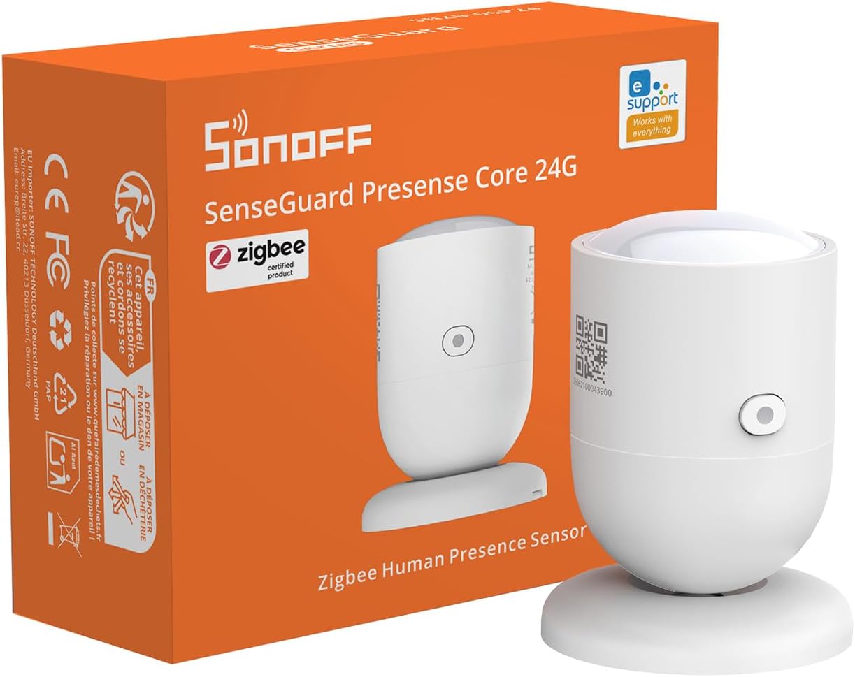 Sonoff SNZB-06P24 Czujnik Obecności Ruchu Jasności 24GHz ZigBee eWeLink