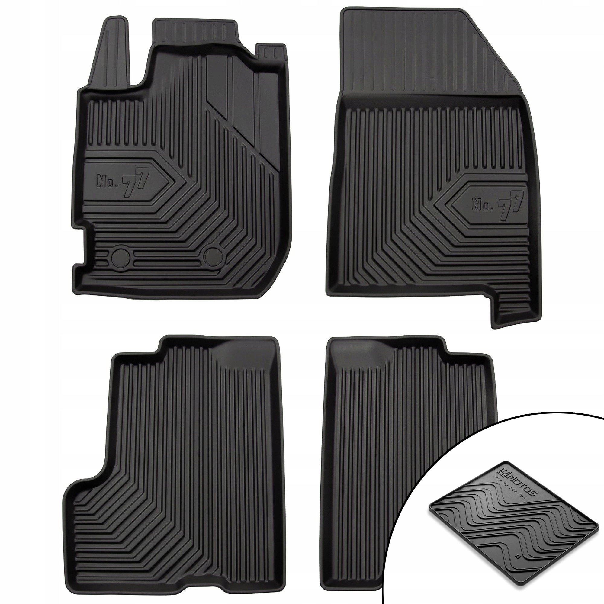 Dywaniki gumowe No.77 Dacia Duster II 2017-2021 przed liftingiem mata gra