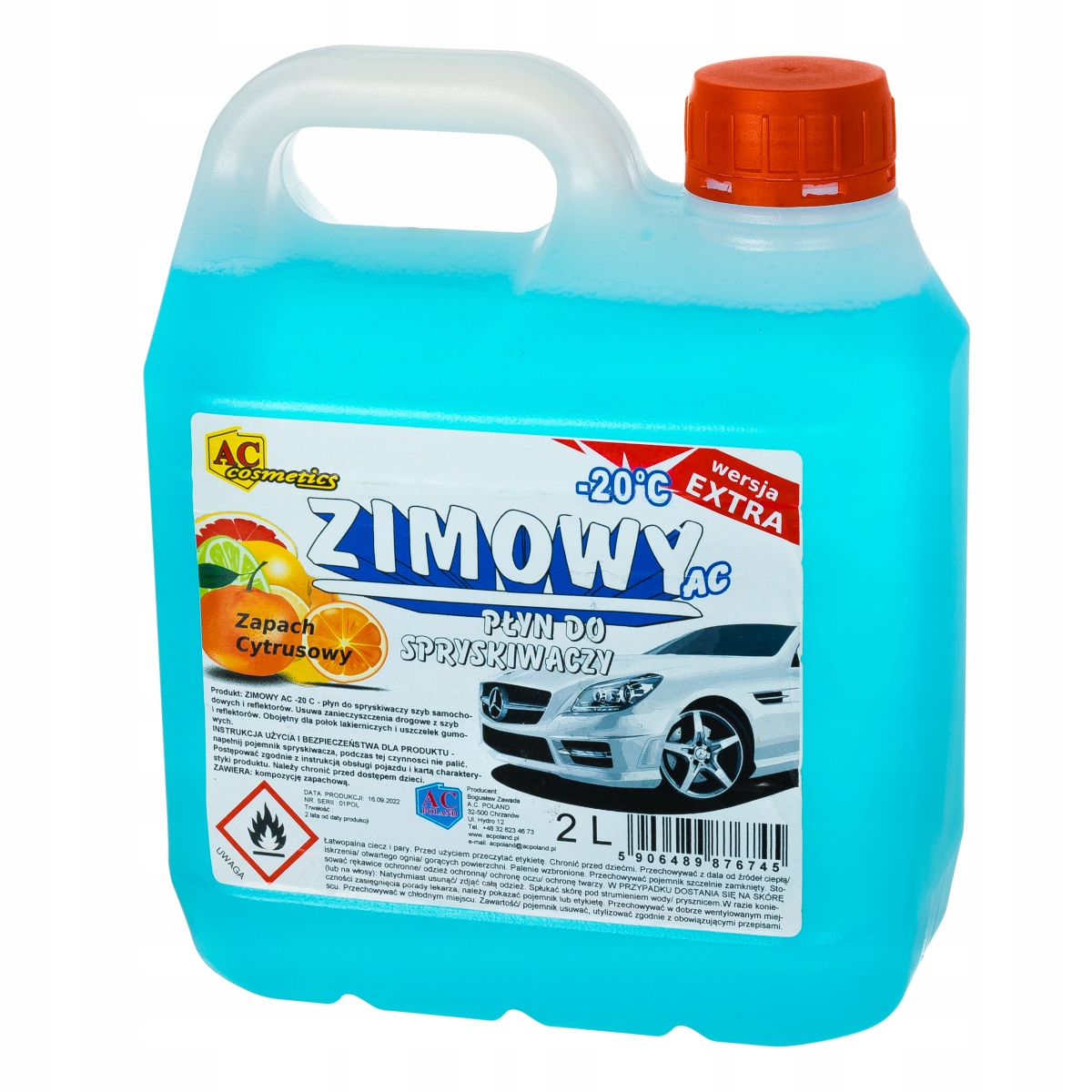 

Płyn Do Spryskiwaczy Zimowy -20 2l Ac Cosmetics