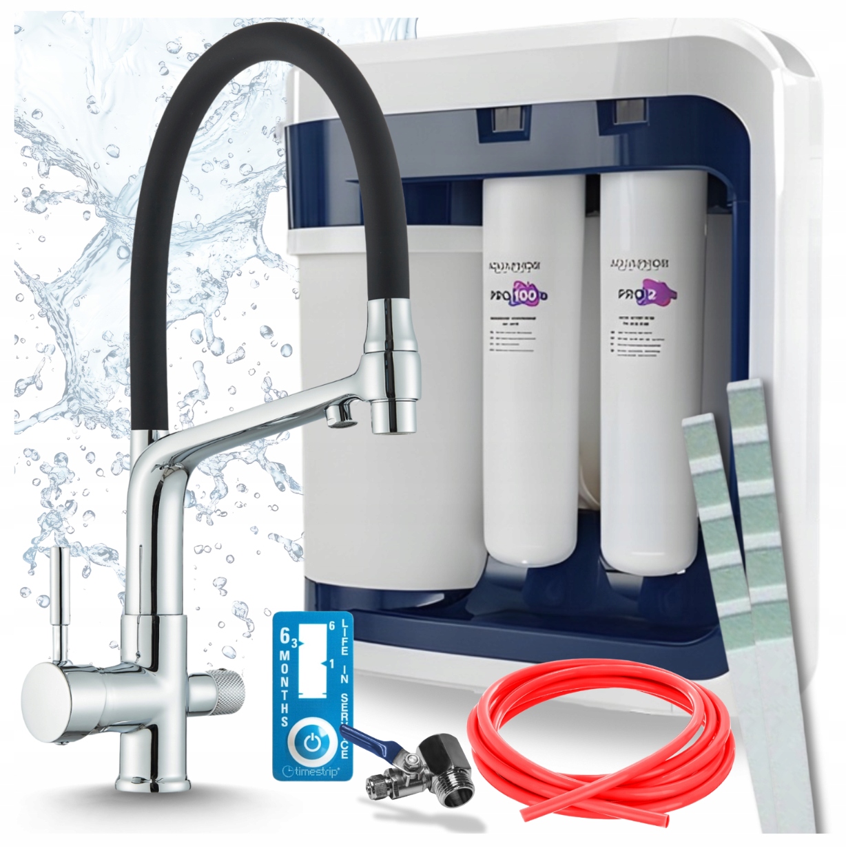 Filter Reverznej Osmózy Aquaphor RO202S Pro Kohútik A Flexibilný Kuchynský Pzh