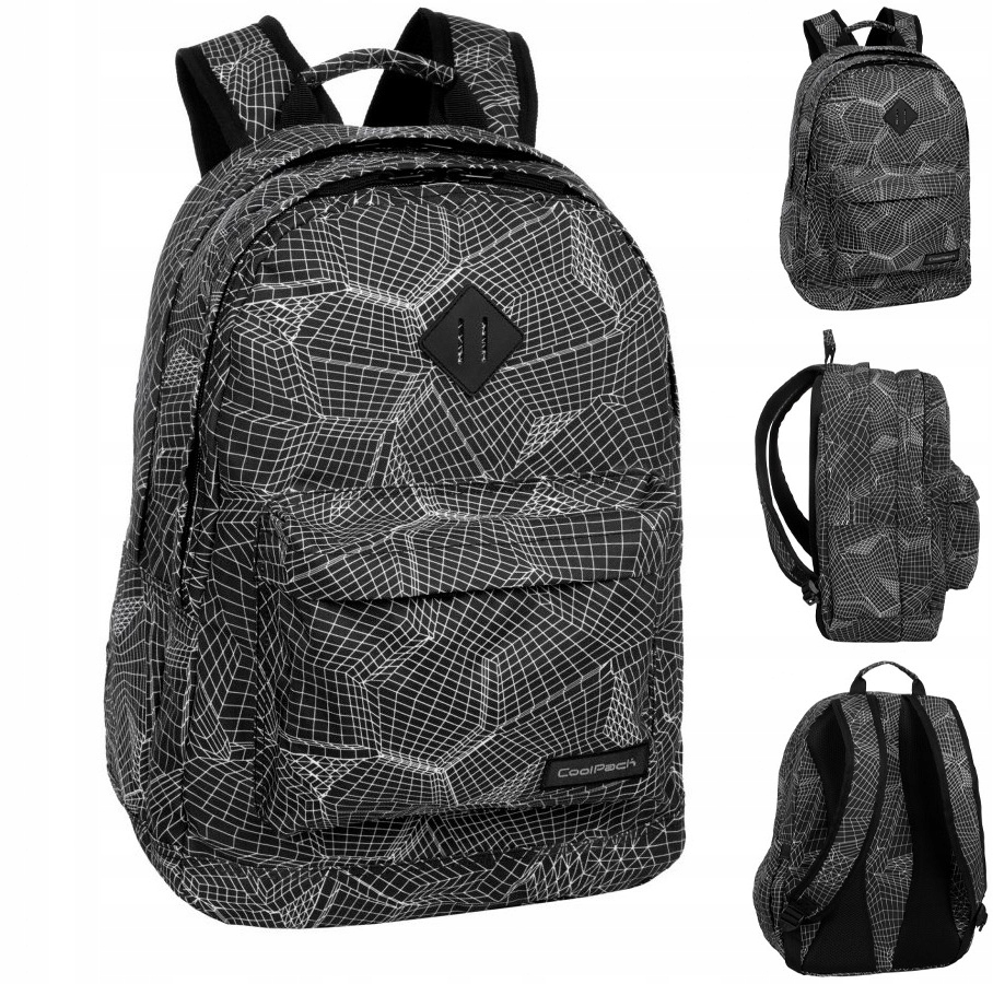 Plecak szkolny młodzieżowy dwukomorowy Coolpack Scout Render pojemny 27L