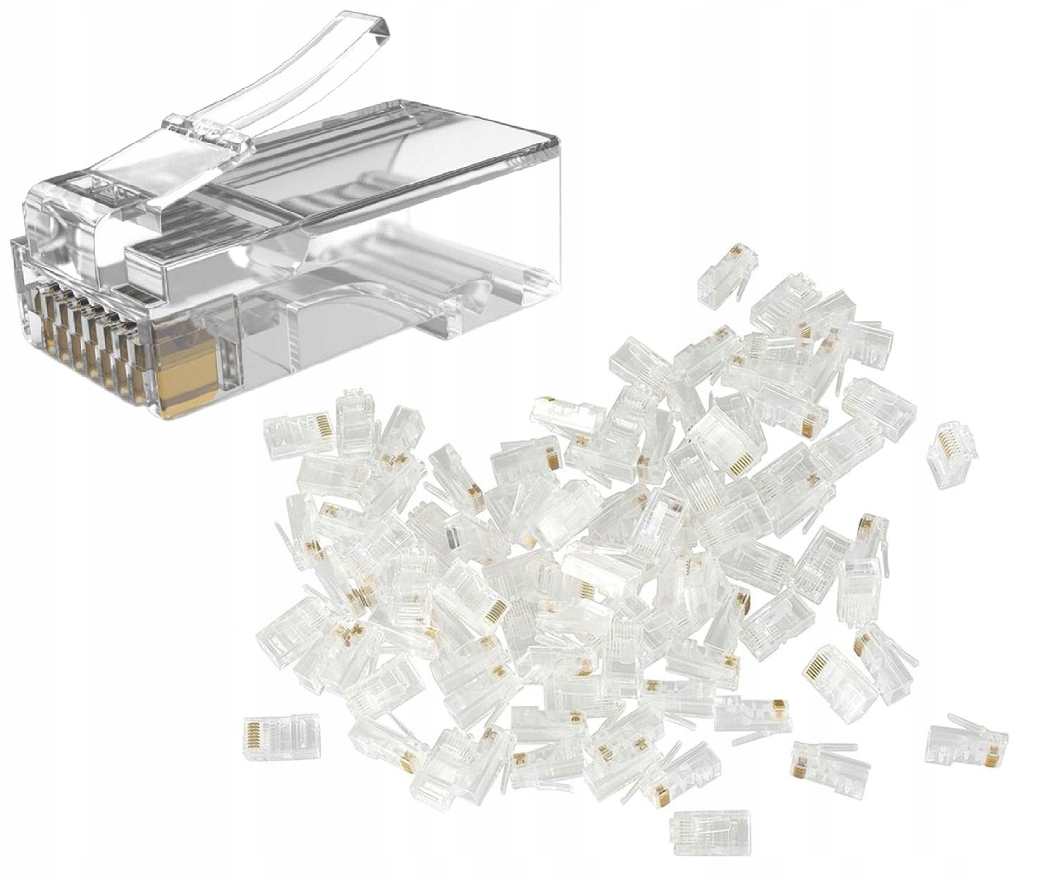 RJ1A WTYK RJ45 8P8C 100 SZT RJ SIECIOWY MODULARNY