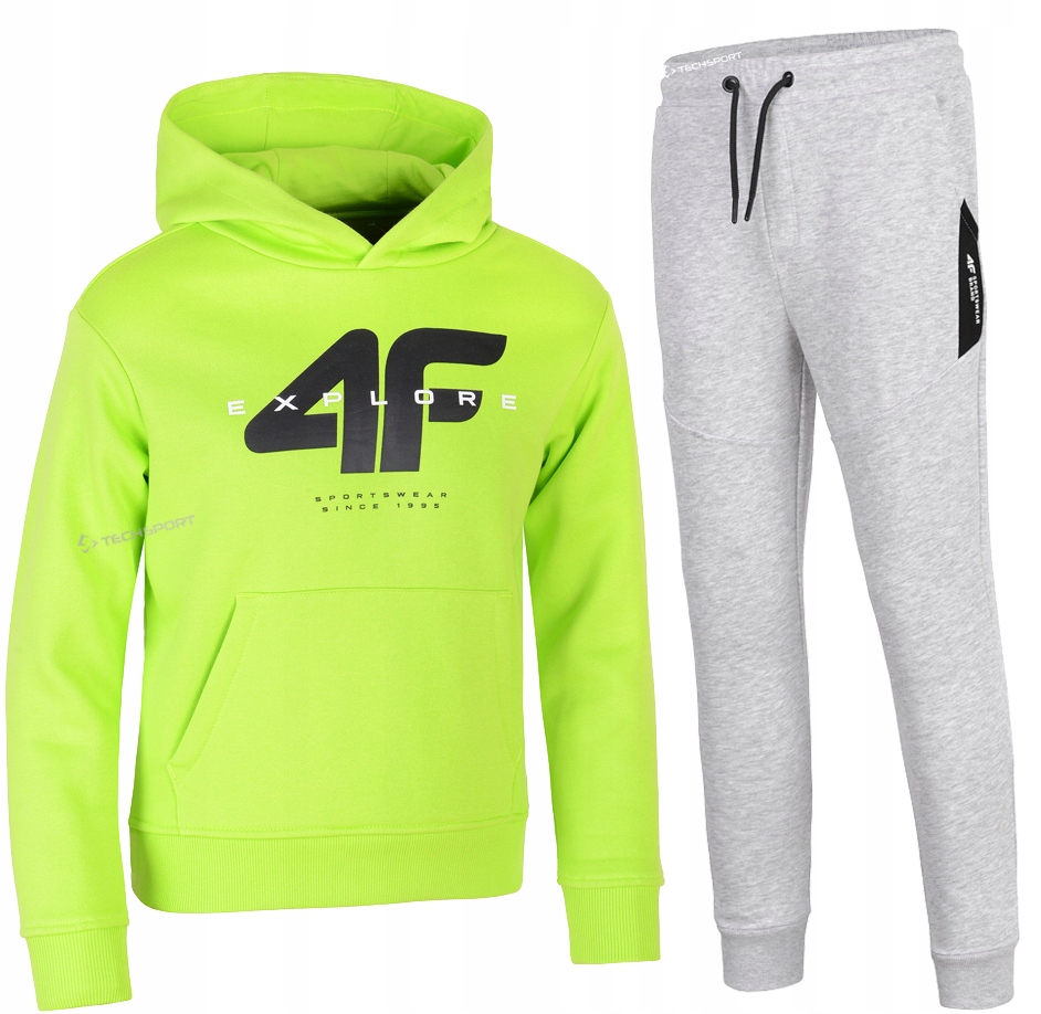 

4F Chłopięcy Dres Komplet Bluza Spodnie 164