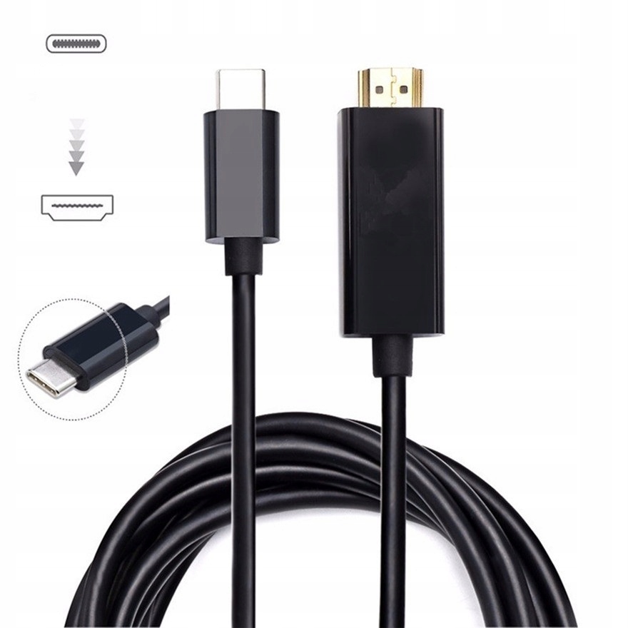 Kabel USB C do DISPLAYPORT 1,8M DP 4K Thunderbolt