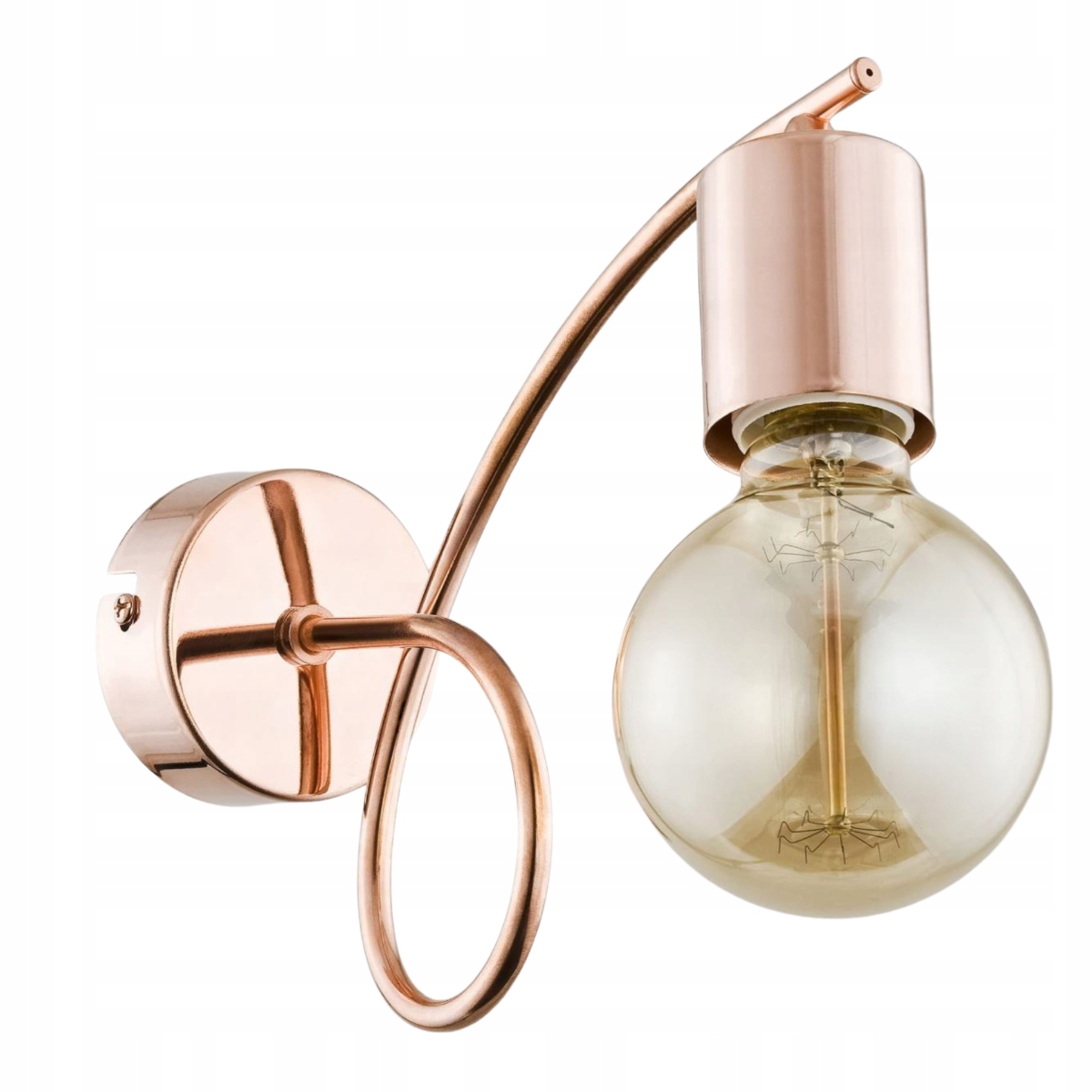 Kinkiet Alfa Tango Copper E27 1x60W, Ściemnialny, Metal Miedź