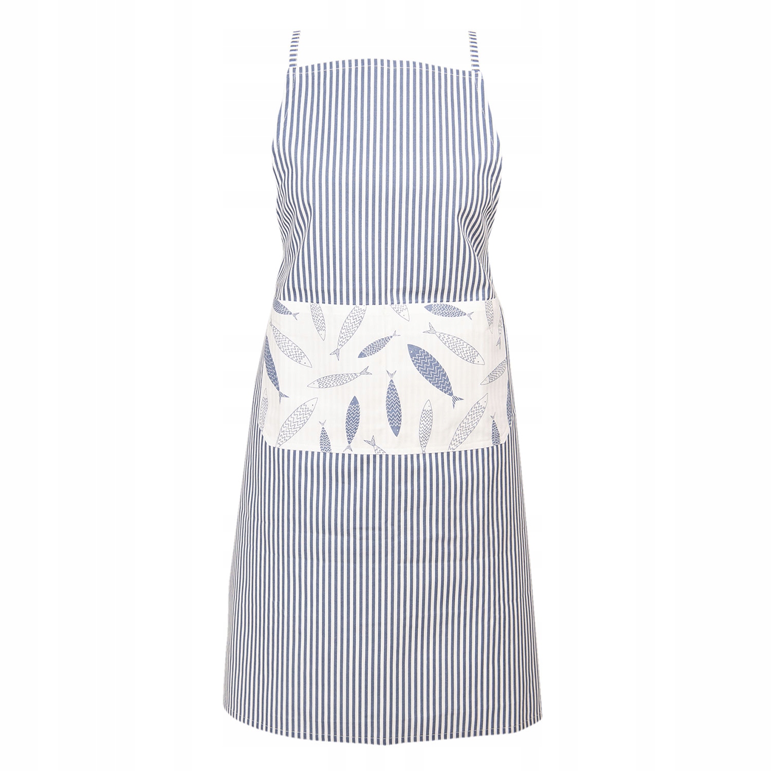 FARTUCH KUCHENNY MORSKI RYBY BAWEŁNA 70*85