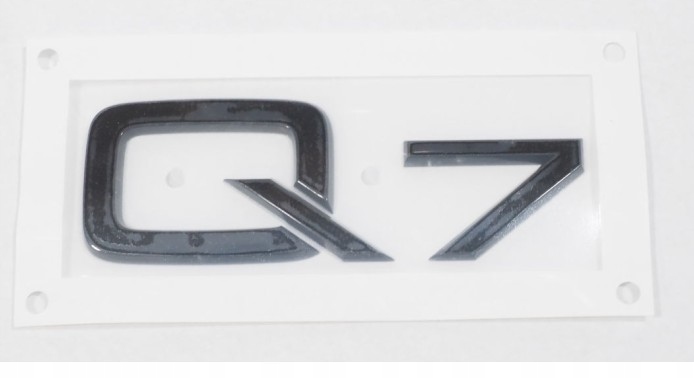 Nápis znak nálepka emblém na zadné dvere Q7 čierny Audi Q7 2020-2024
