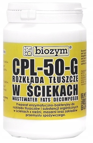 

CPL-50-G, 0,5 kg rozkłada tłuszcze w ściekach