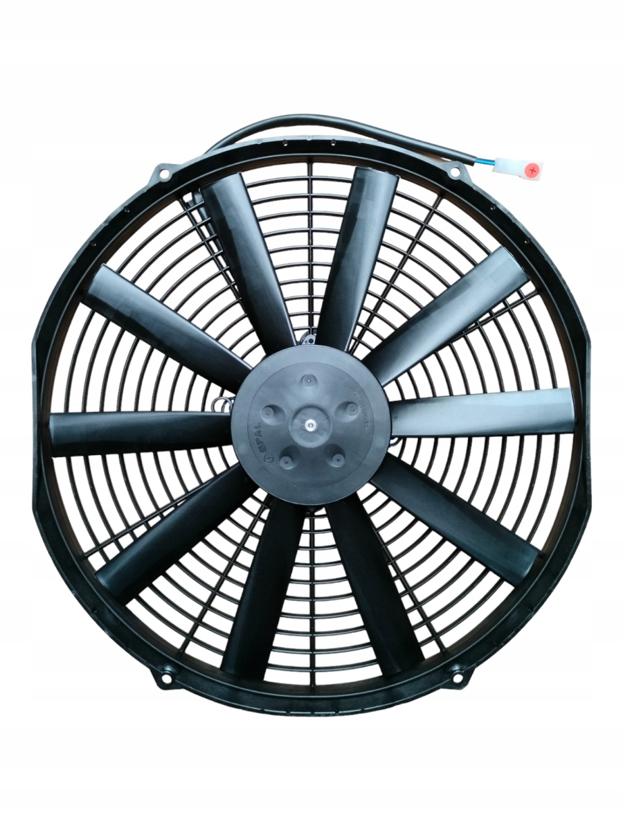 WENTYLATOR SPAL VA08-AP10/C-23A, 350/382mm, SSĄCY, 12V