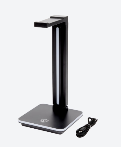 BATTLETRON STOJAK NA SŁUCHAWKI RGB HUB 2xUSB-C 1xUSB-A GAMINGOWY CZARNY Marka Battletron