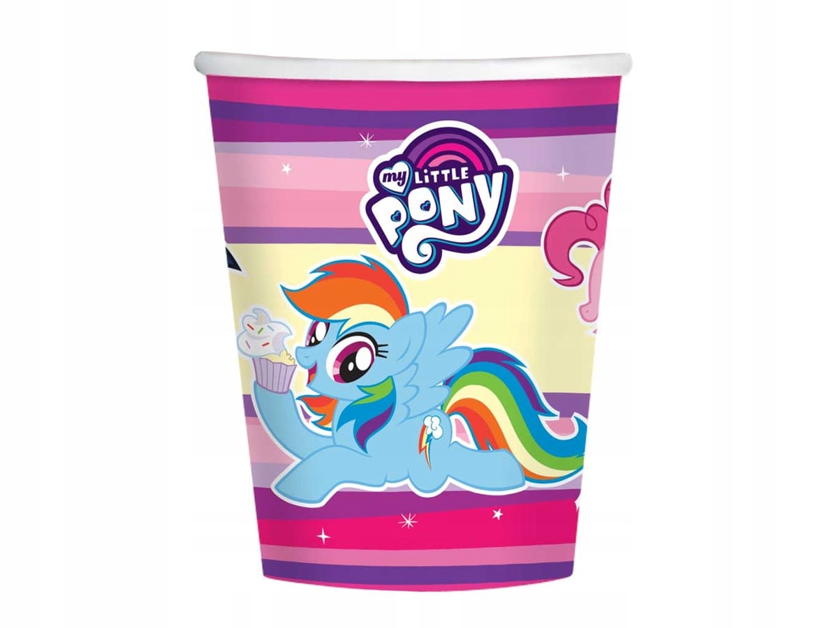 

Kubeczki urodzinowe My Little Pony - 250 ml 8 szt