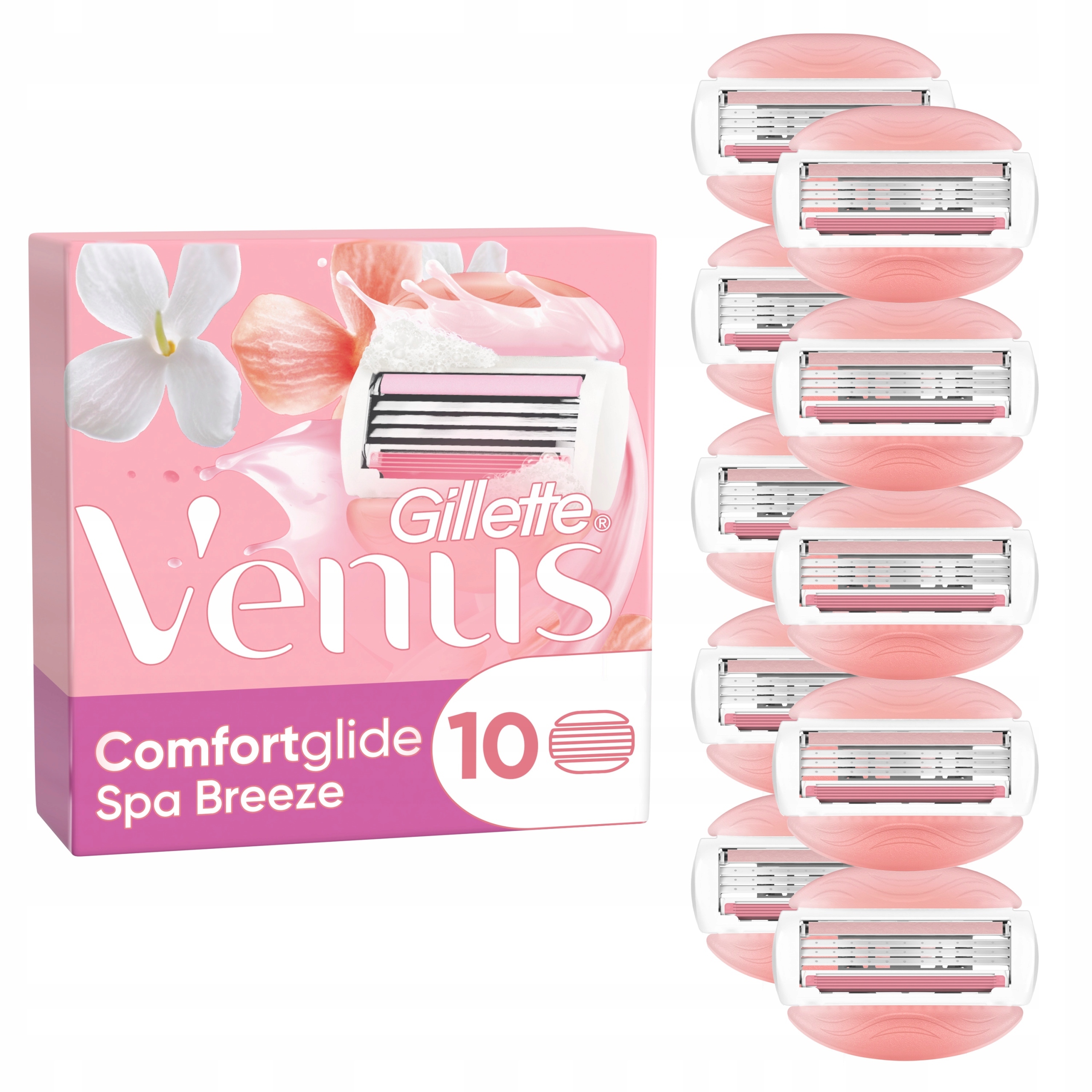 Gillette Venus Comfortglide Spa Breeze náhradní břity do strojku 10 ks