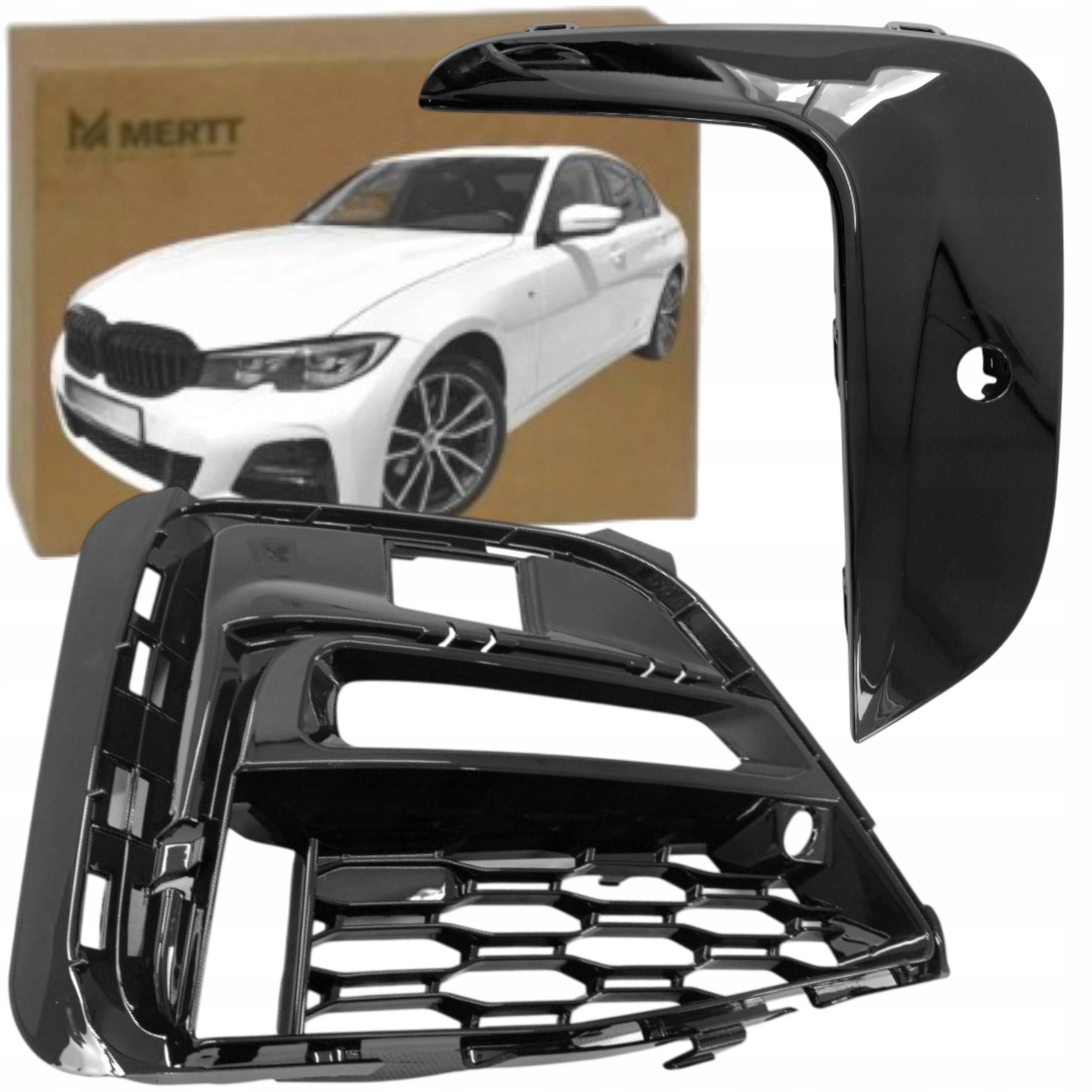 Boční Mřížka Lišta Atrapa Banán Bmw 3 G20 G21 Msp M-balíček Pravá