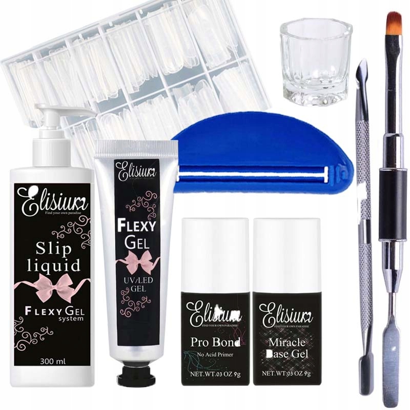 

Zestaw akrylożel Elisium Flexy Gel 25g Startowy L