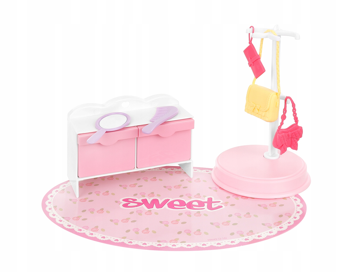 Domek dla Lalek Sukienki Garderoba + Lalka Gratis Baterie Niewymagane