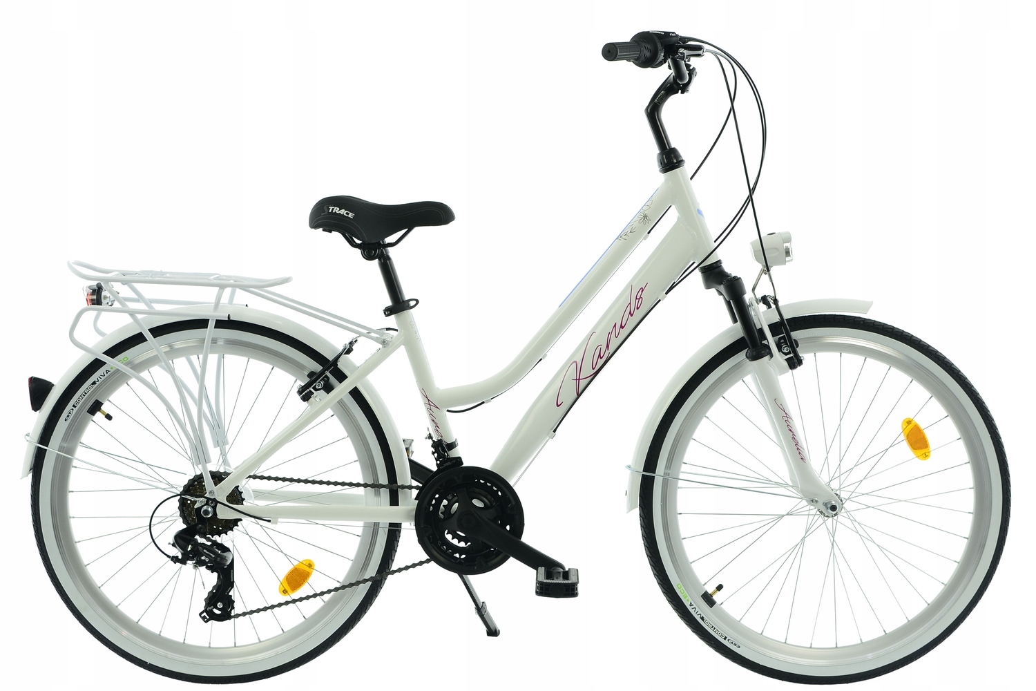 Rower miejski Kands Aurelia 2025 rama 15 cali koło 26 " biały