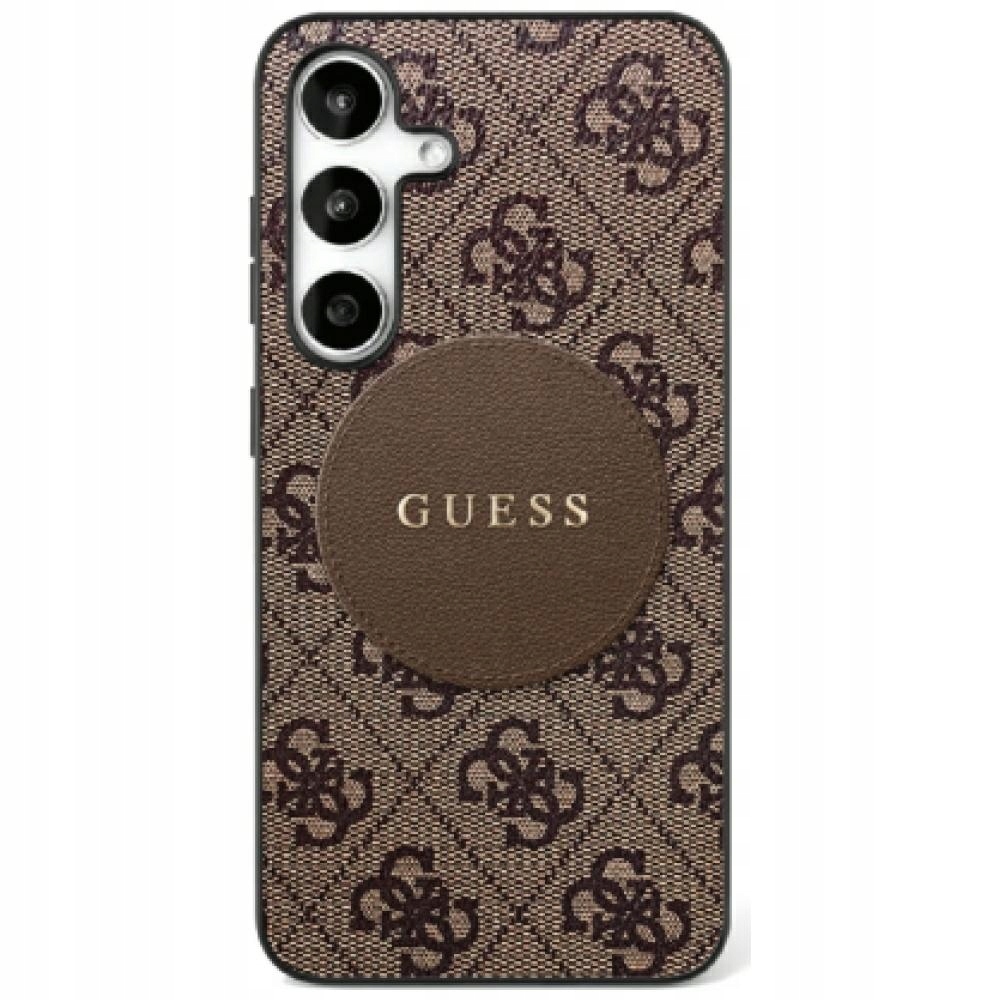 Etui Guess 4G Round Patch Classic Logo MagSafe na Samsung Galaxy S25 Plus