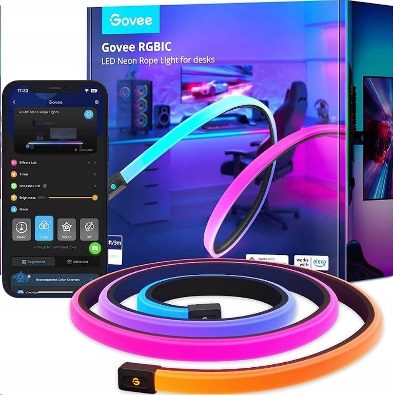 Govee Neon Rgbic Led podsvícení pro stůl H61C33D1