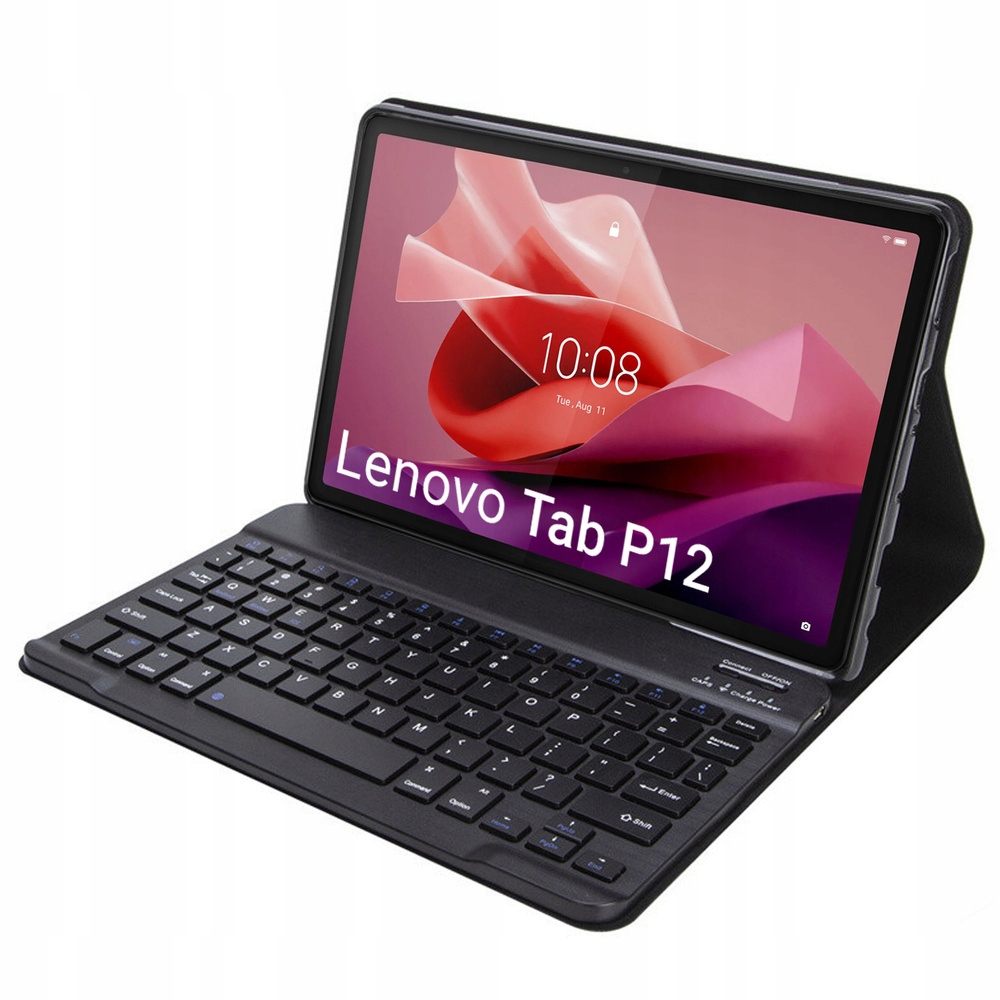Pouzdro s Bluetooth klávesnicí pro Lenovo Tab P12 TB-370 Magnetický klip