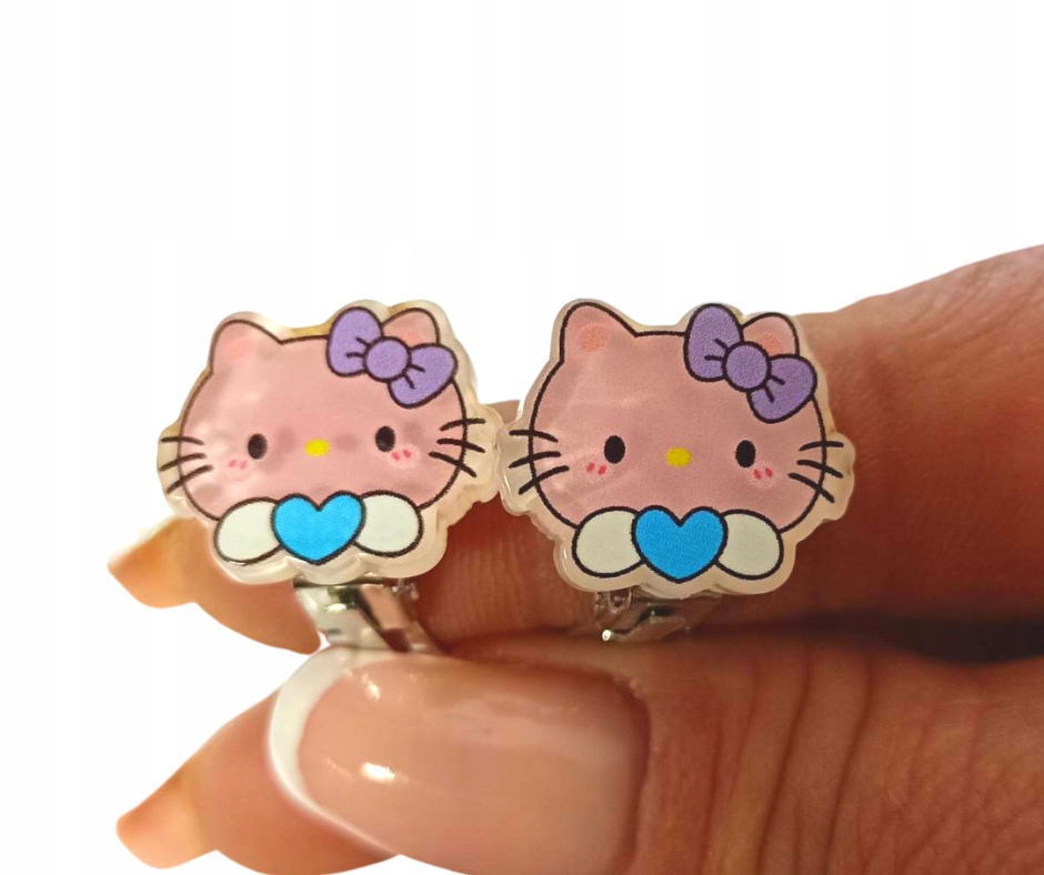 

Klipsy dla dzieci kotki hand made