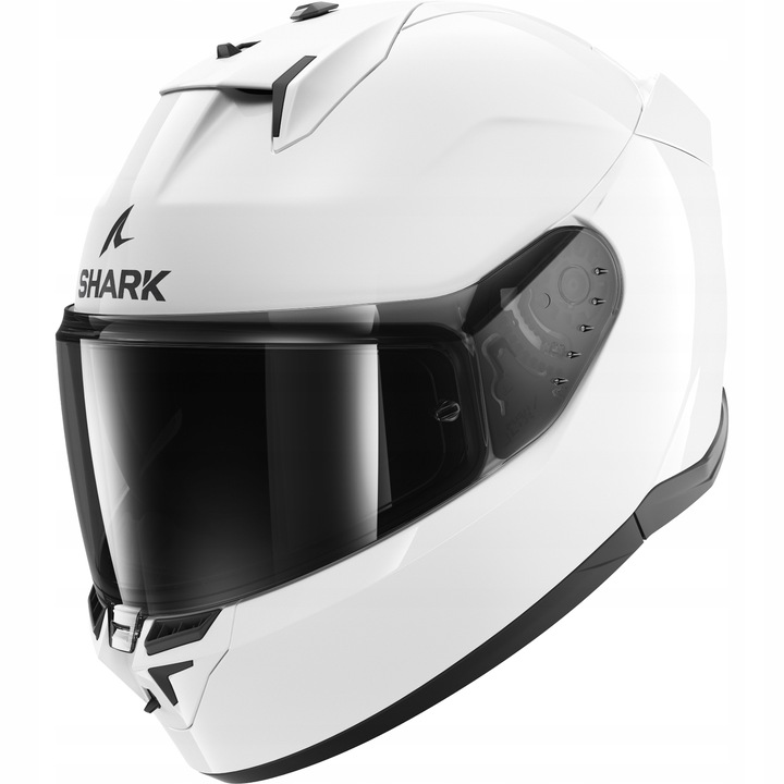Motocyková Prilba Integrálna Shark D-skval 3 Blank Biela White