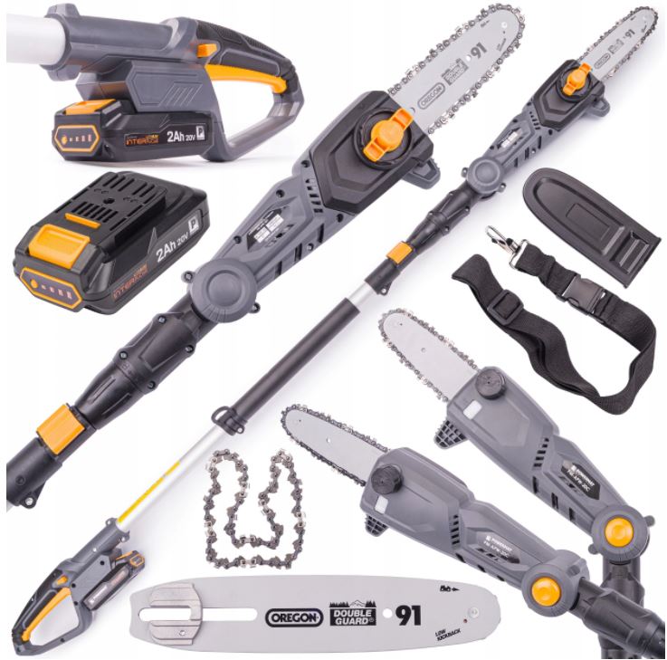 Piła Akumulatorowa Do Gałęzi Na Wysięgniku Podkrzesywarka Teleskopowa 2AH