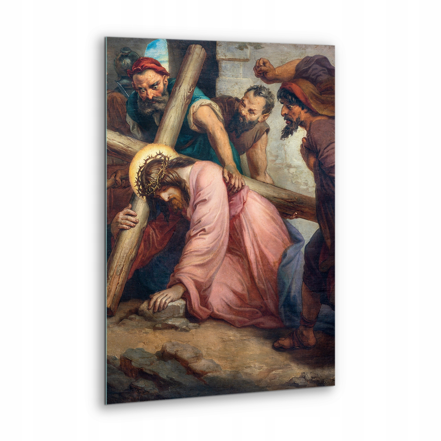 Skleněný obraz Ježíš křížová cesta