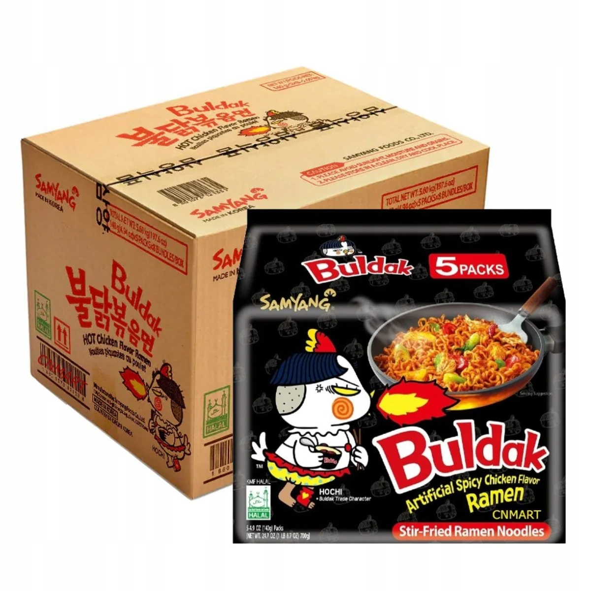 40x Samyang Buldak Hot Chicken 140G Zupka Ramen Danie Instant