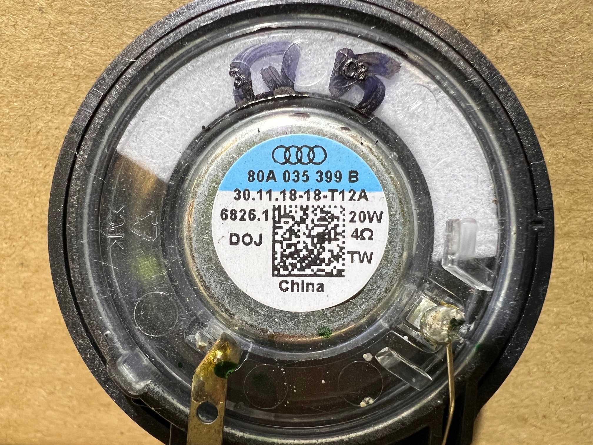 AUDI Q5 80A speaker bang OLUFSEN SLUPKA front 80A035399B