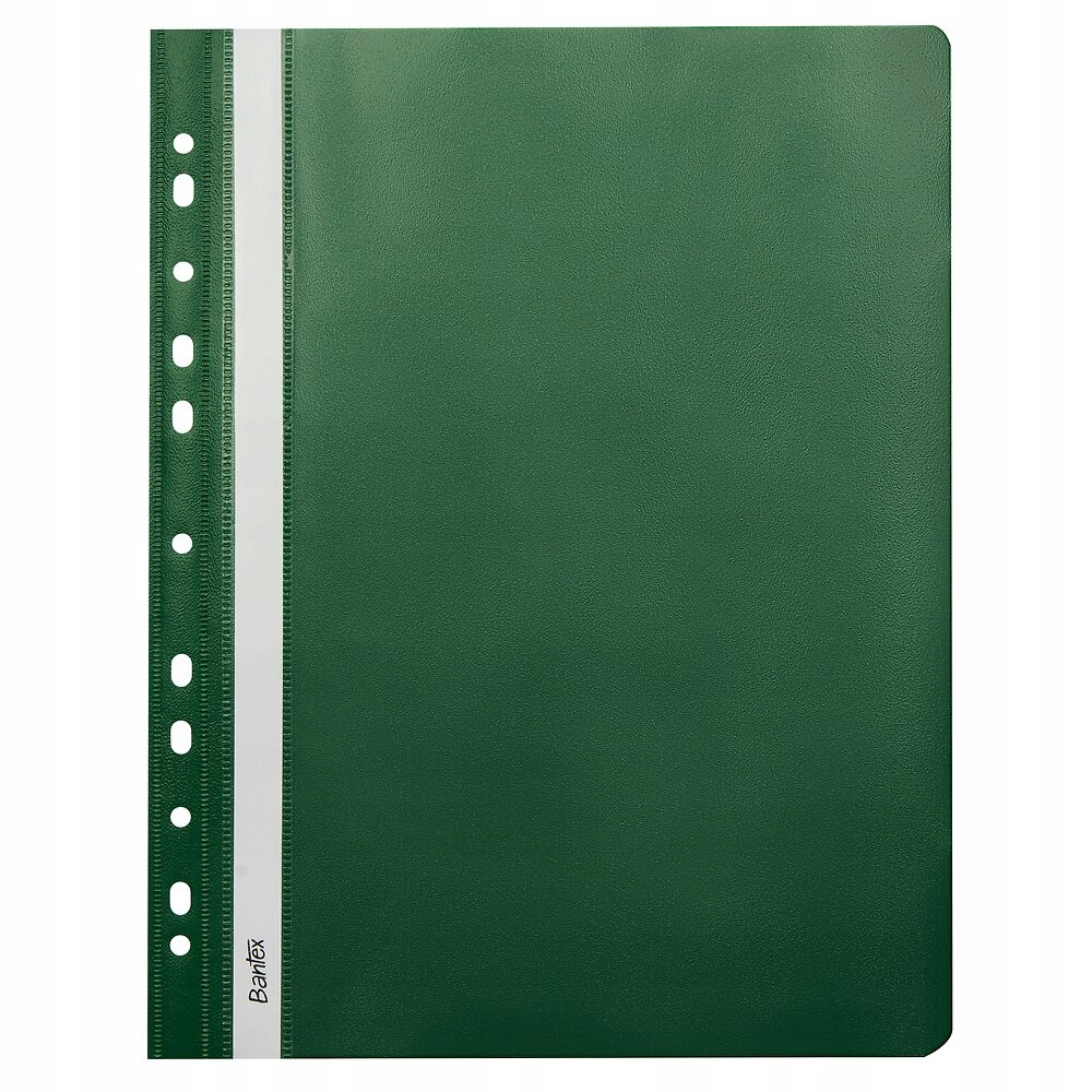 Skoroszyty plast z zaw. PP BANTEX [25] zielone