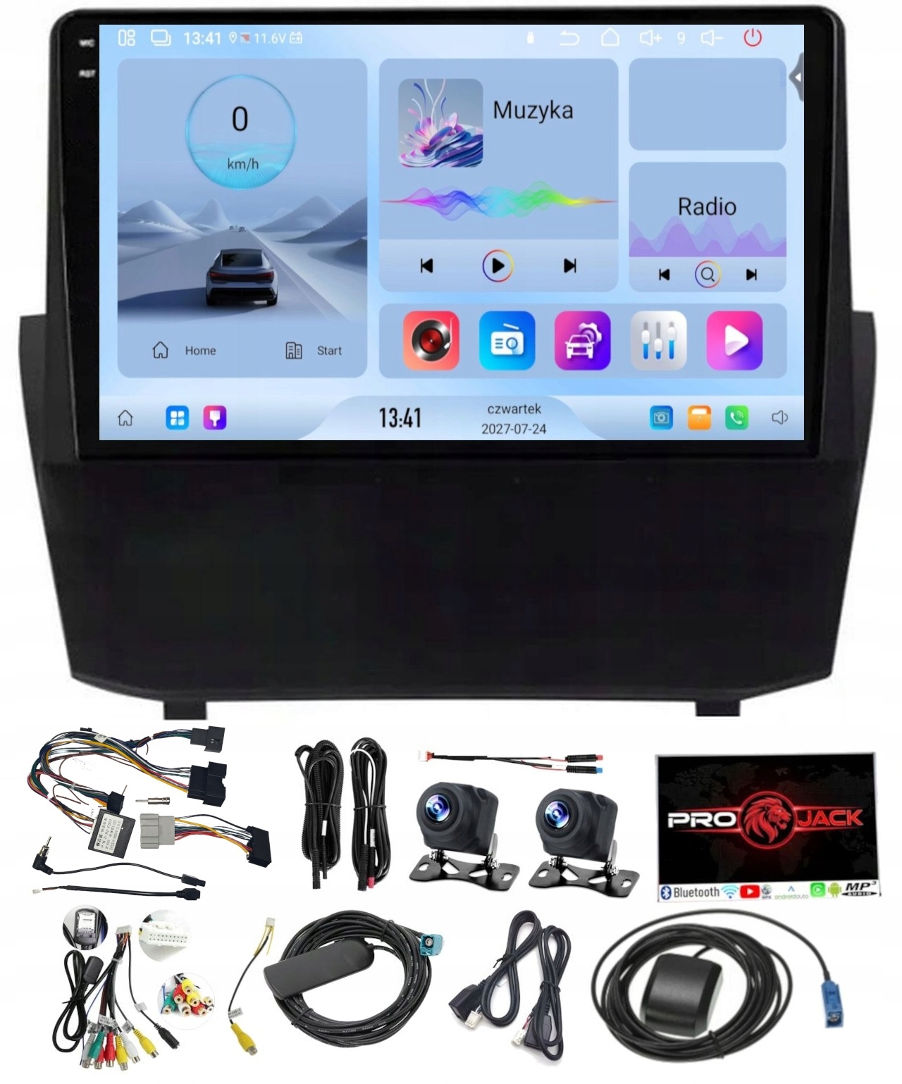 Rádio Navigácia Carplay Gps Android Ford Fiesta 2009-2017 4GB 64GB Sim