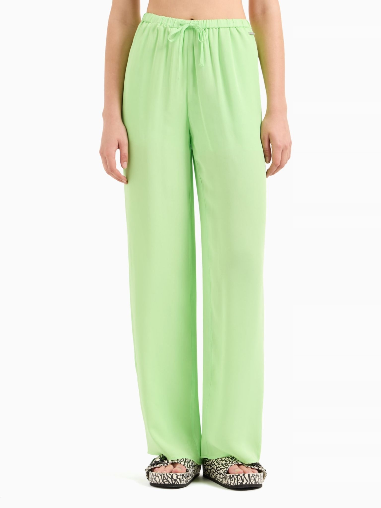 Dámské kalhoty Armani Exchange 3DYP16 YN5QZ zelené Pants: 38