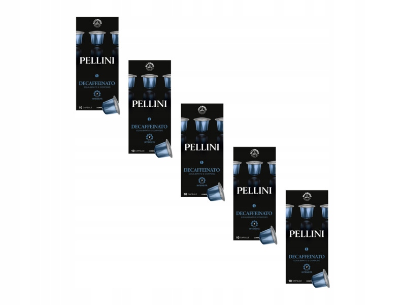 Kapsułki Pellini Decofein do ekspresu Nespresso 5x 10szt