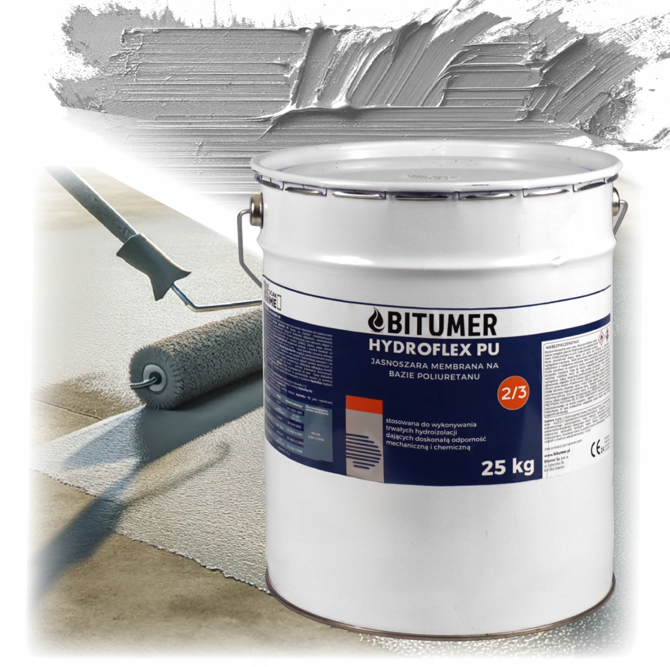 Płynna Membrana Czysty Poliuretan 100% Wodoszczelności Dach Taras Balkon