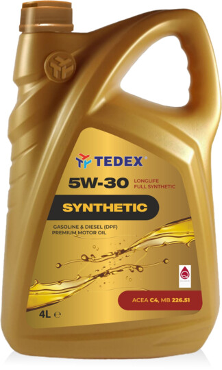 Olej silnikowy Tedex Synthetic C4 Sae: 5W30 4L Zawieszka