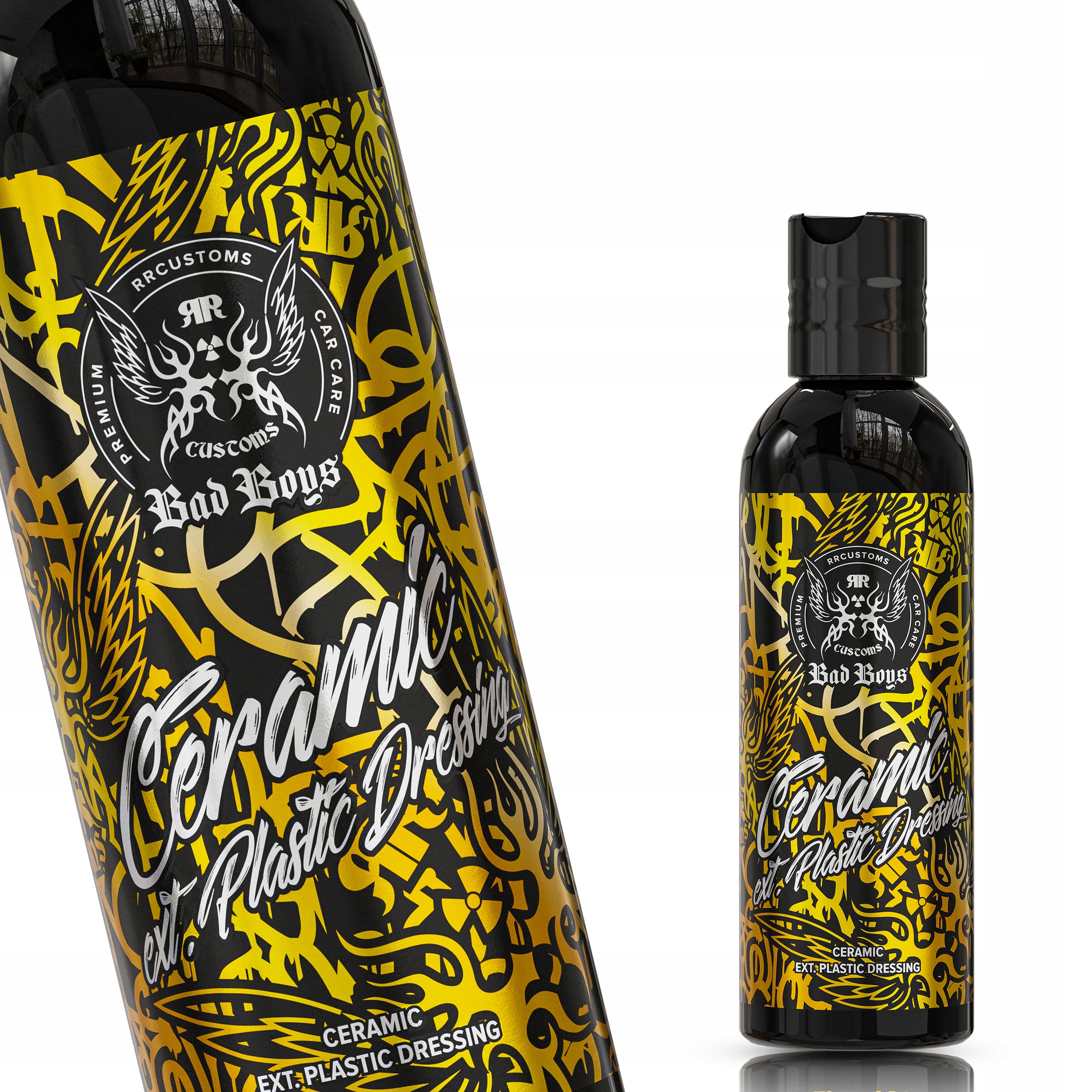 RR Customs BadBoys Ceramic Ext Plastic Dressing 150ml Czernidło do plastiku