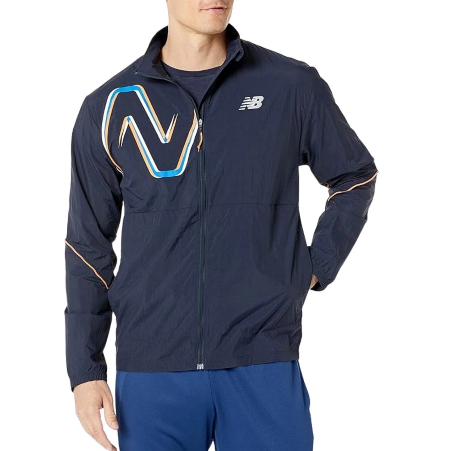 Kurtka New Balance męska sportowa do biegania treningowa r. S