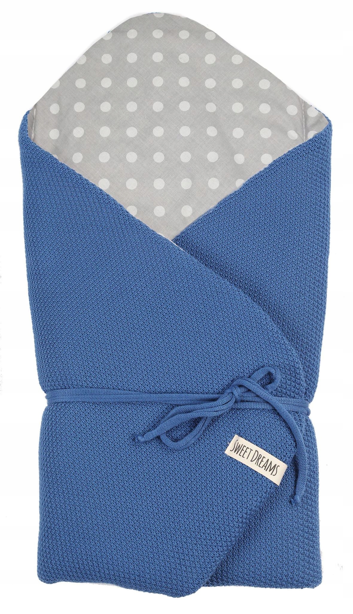 ROŻEK NIEMOWLĘCY TKANY BAWEŁNA 75x75cm JEANS