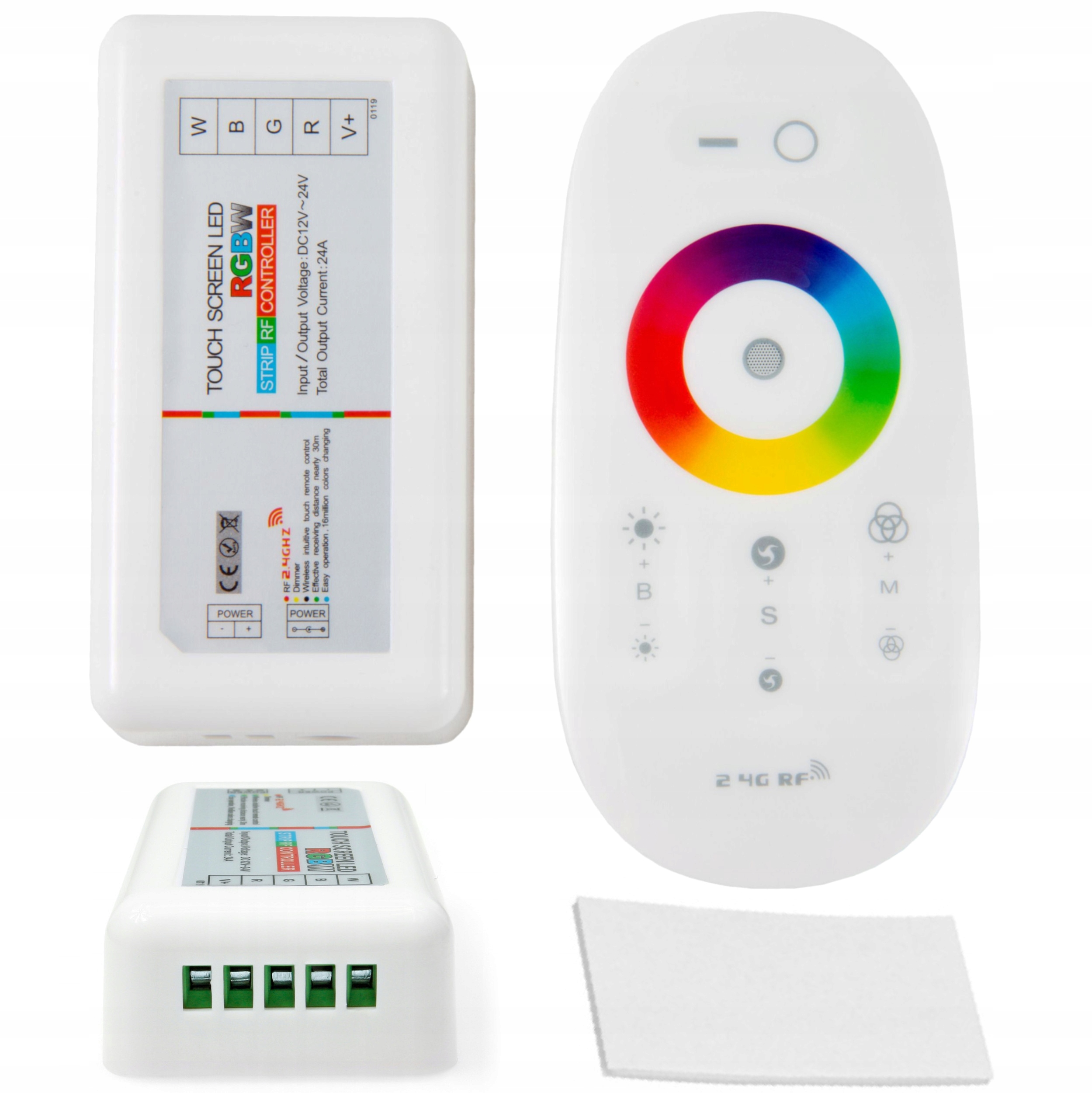 

Sterownik Pilot Kontroler Led Rgbw Dotykowy 12-24V