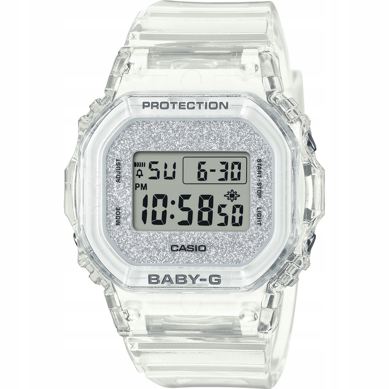 Dámské hodinky Casio Baby-G BGD-565GC-7ER bezbarvé