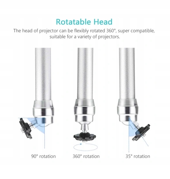 MONTAŻ SUFITOWY PROJEKTORA UCHWYT PROJEKTORA DO MONTAŻU NA ŚCIANIE Model RAMP P-108