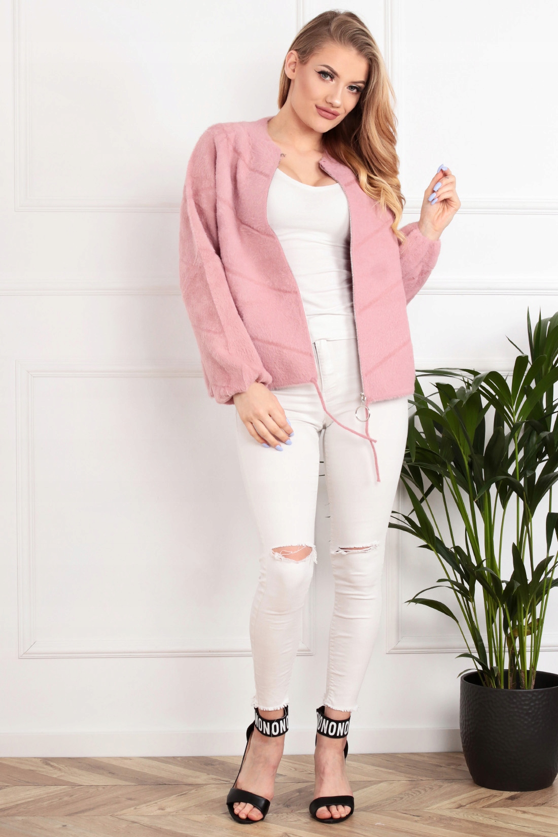 BOMBERKA SWETER ALPAKA KOLORY 2040 Rozmiar uniwersalny