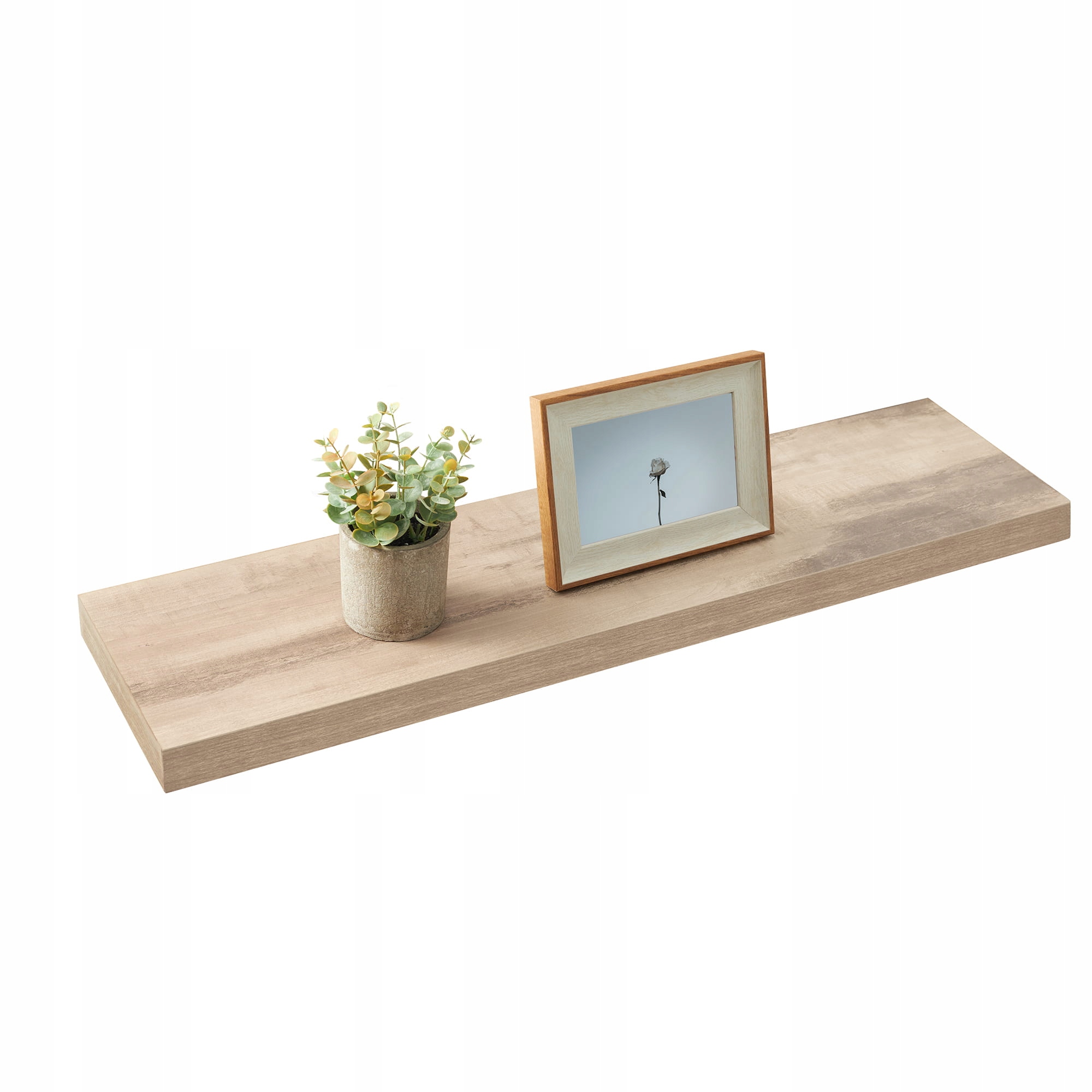 Półka na ścianę loftowa rustykalny beż 80 cm